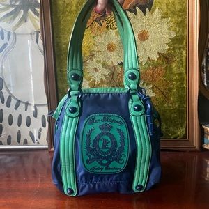 Blue and Green Vintage Juicy Couture Purse
